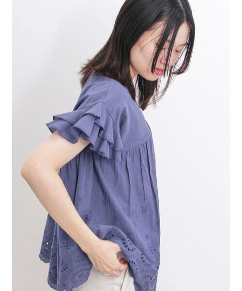 片裾スカラップレース＆梨地ファッションクロス紺2枚総長6ｍ巾125～140㎝ ワンピース プルオーバー スカート パンツ フォーマルワンピ 刺繍 裾スカラップ オーダーレース LRI021S ｜ カーテンとインテリアの