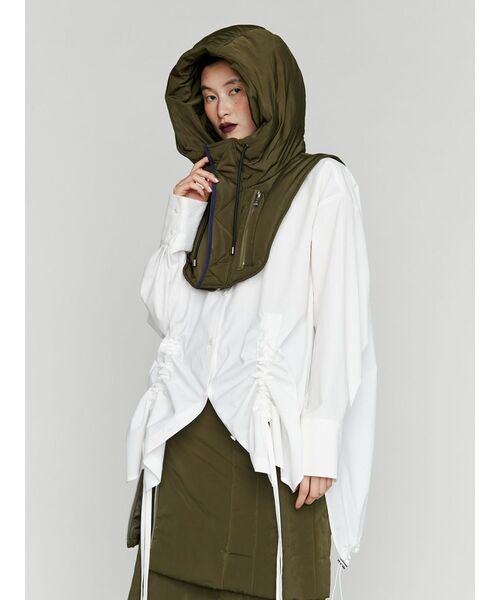 UN3D.(アンスリード)の「HEM GATHER SH / ヘムギャザーシャツ(シャツ/ブラウス・レディース・ホワイト・FREE)」の12枚目の写真