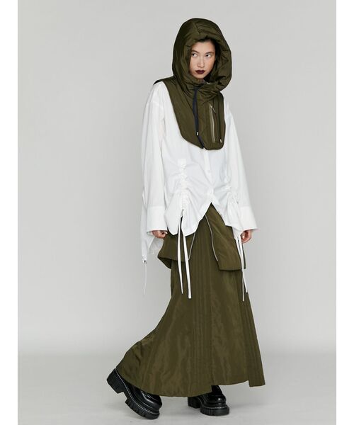 UN3D.(アンスリード)の「HEM GATHER SH / ヘムギャザーシャツ(シャツ/ブラウス・レディース・ホワイト・FREE)」の13枚目の写真