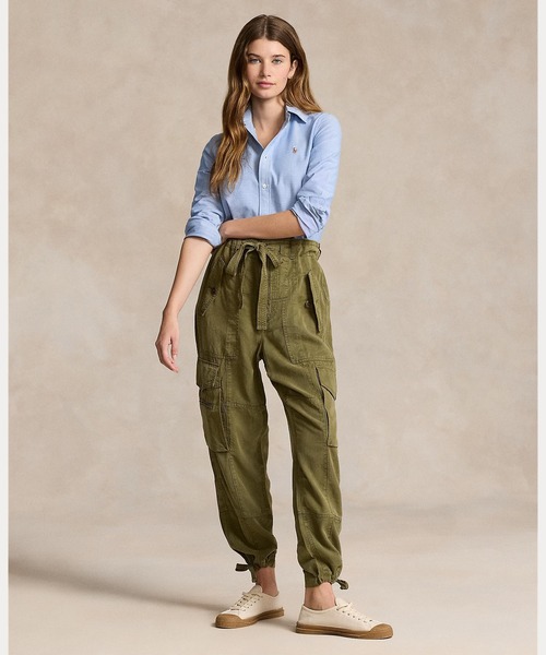 POLO RALPH LAUREN(ポロ ラルフ ローレン)の「スリム フィット ストレッチ オックスフォード シャツ(シャツ/ブラウス・レディース・ブルー・0/2/00/10/4/6/8)」の3枚目の写真