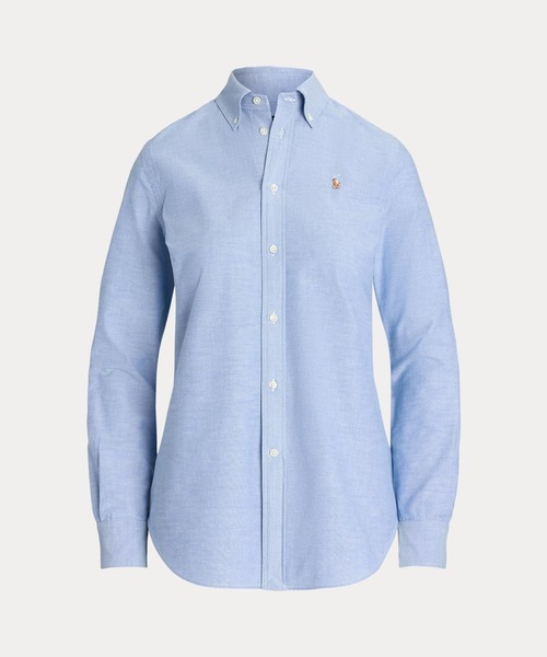 POLO RALPH LAUREN(ポロ ラルフ ローレン)の「スリム フィット ストレッチ オックスフォード シャツ(シャツ/ブラウス・レディース・ブルー・0/2/00/10/4/6/8)」の2枚目の写真