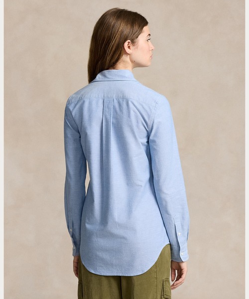 POLO RALPH LAUREN(ポロ ラルフ ローレン)の「スリム フィット ストレッチ オックスフォード シャツ(シャツ/ブラウス・レディース・ブルー・0/2/00/10/4/6/8)」の4枚目の写真