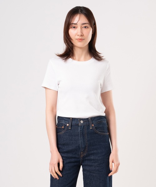 Levi's（リーバイス）の「Levi's/リーバイス MARIE’S CLOSET ESSENTIAL 半袖Tシャツ ホワイト（Tシャツ/カットソー・レディース・ホワイト・XS/S/M/L）」の11枚目の写真