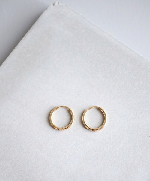 CERCA（チェルカ）の「KAM.accessory/金属アレルギー対応/シンプルミニフープピアス（ピアス（両耳用）・レディース・ゴールド/シルバー・#19/#15/#13/#9）」の7枚目の写真