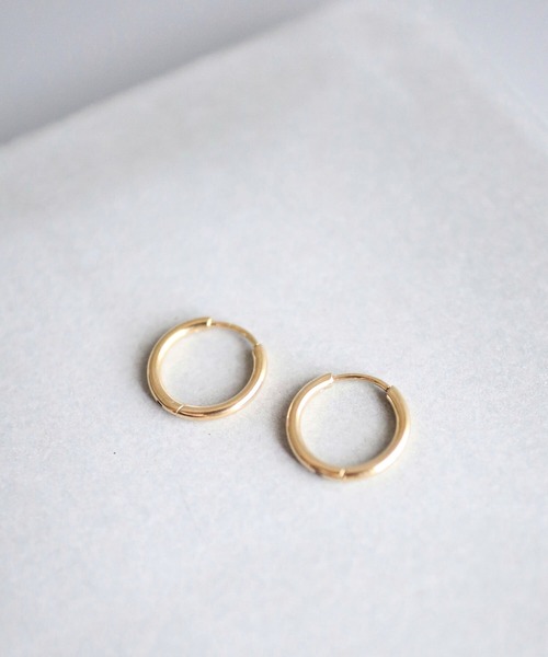 CERCA（チェルカ）の「KAM.accessory/金属アレルギー対応/シンプルミニフープピアス（ピアス（両耳用）・レディース・ゴールド/シルバー・#19/#15/#13/#9）」の8枚目の写真
