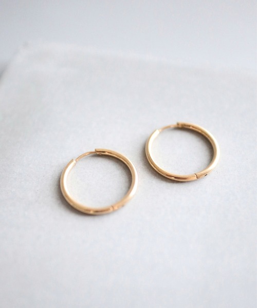 CERCA（チェルカ）の「KAM.accessory/金属アレルギー対応/シンプルミニフープピアス（ピアス（両耳用）・レディース・ゴールド/シルバー・#19/#15/#13/#9）」の12枚目の写真
