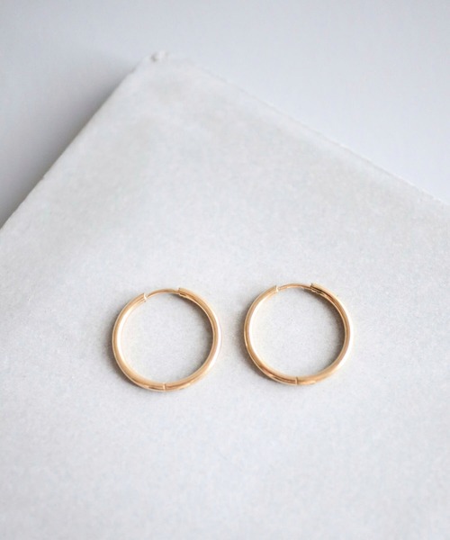 CERCA（チェルカ）の「KAM.accessory/金属アレルギー対応/シンプルミニフープピアス（ピアス（両耳用）・レディース・ゴールド/シルバー・#19/#15/#13/#9）」の14枚目の写真