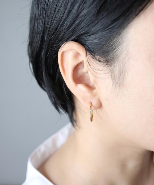 CERCA（チェルカ）の「KAM.accessory/金属アレルギー対応/シンプルミニフープピアス（ピアス（両耳用）・レディース・ゴールド/シルバー・#19/#15/#13/#9）」の17枚目の写真