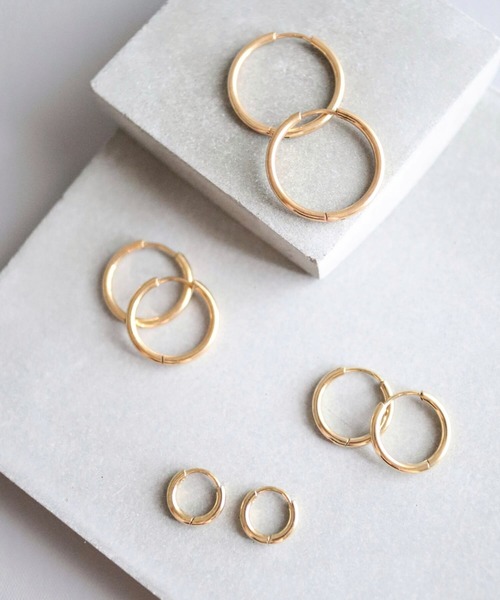 CERCA（チェルカ）の「KAM.accessory/金属アレルギー対応/シンプルミニフープピアス（ピアス（両耳用）・レディース・ゴールド/シルバー・#19/#15/#13/#9）」の21枚目の写真