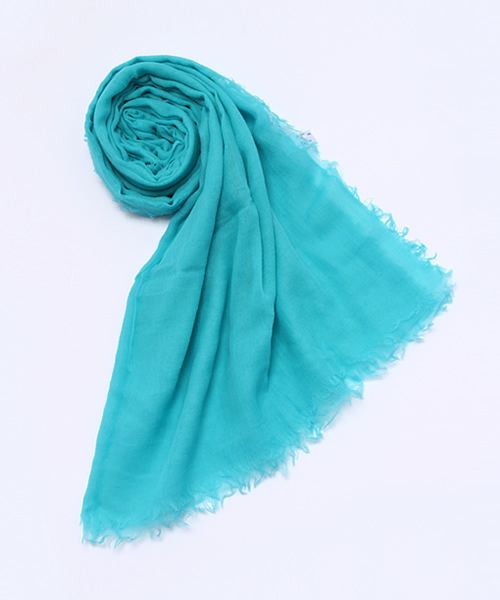 SIMONE LIST（シモーヌリスト）の「C.ストール（ストール/ショール・レディース・サックスブルー/ベージュ/ネイビー・FREE）」の3枚目の写真