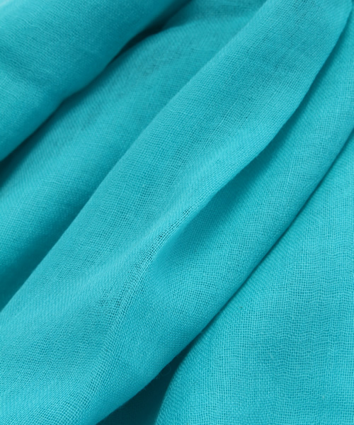 SIMONE LIST（シモーヌリスト）の「C.ストール（ストール/ショール・レディース・サックスブルー/ベージュ/ネイビー・FREE）」の5枚目の写真