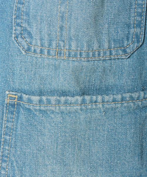 Another Edition（アナザーエディション）の「■デニムノーカラーカバーオール/AEBC DNM NO/COL COVERALL◆（デニムジャケット・レディース・ターコイズブルー/コバルトブルー・フリー）」の8枚目の写真
