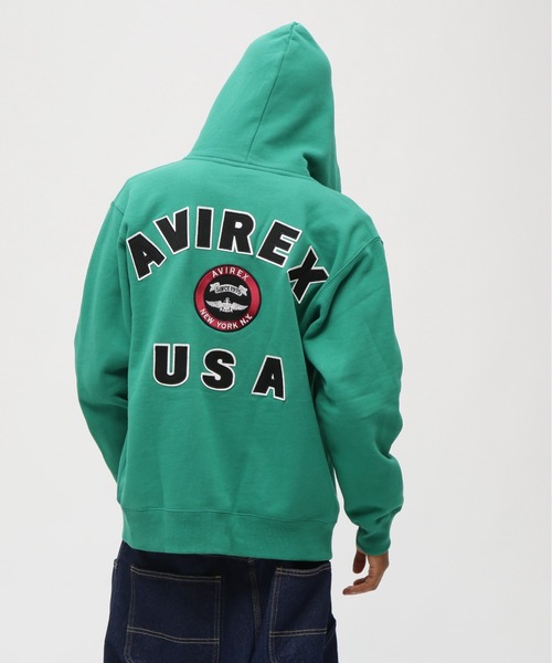 VARSITY LOGO SWEAT ZIP UP PARKA / バーシティ ロゴ スウェット VARSITY LOGO SWEAT ZIP UP PARKA / バーシティ ロゴ スウェット