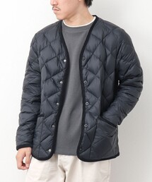 TAION | 【TAION/タイオン】別注PIPING V NECK DOWN CARDIGAN(ダウンジャケット/コート)