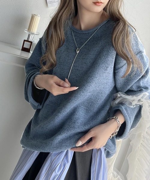 Java(ジャバ)の「《Javaジャバコラボ》こなれシルエット。くるっとロールネックミックスカラーニット(ニット/セーター・レディース・ブラック/ベージュ/オフホワイト/ブルー・X-LARGE/SMALL/MEDIUM/LARGE)」の11枚目の写真