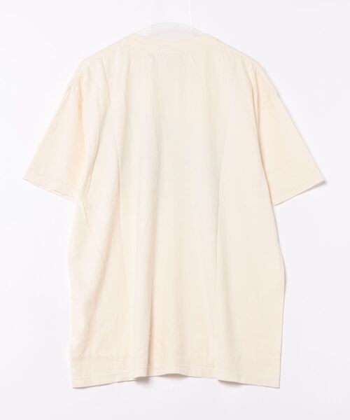 Revo.(レボ)の「MODISH GAZE BACK TO NATURE ピグメント加工 ビッグシルエットTシャツ(Tシャツ/カットソー・レディース・アイボリー/ネイビー/スミクロ・FREE)」の4枚目の写真