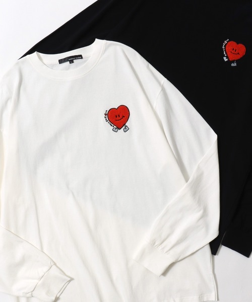 SITRY（シトリー）の「Chenille Embroidery T-shirt/フラワー ゴースト ビリヤード サガラ ワンポイント刺繍 オーバーサイズ ロンＴ 長袖Tシャツ（Tシャツ/カットソー・メンズ・ホワイト/ブラック/ブラック系その他/ホワイト系その他/ホワイト系その他2/ブラック系その他2/ホワイト系その他3/ブラック系その他4/ホワイト系その他4/ブラック系その他3・M/L）」の6枚目の写真