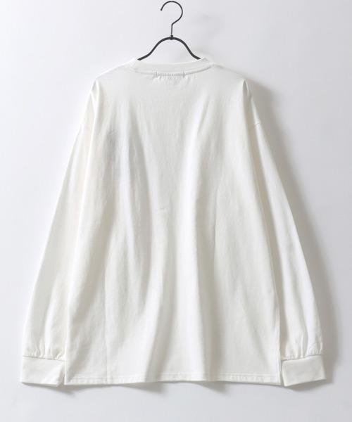 SITRY（シトリー）の「Chenille Embroidery T-shirt/フラワー ゴースト ビリヤード サガラ ワンポイント刺繍 オーバーサイズ ロンＴ 長袖Tシャツ（Tシャツ/カットソー・メンズ・ホワイト/ブラック/ブラック系その他/ホワイト系その他/ホワイト系その他2/ブラック系その他2/ホワイト系その他3/ブラック系その他4/ホワイト系その他4/ブラック系その他3・M/L）」の11枚目の写真