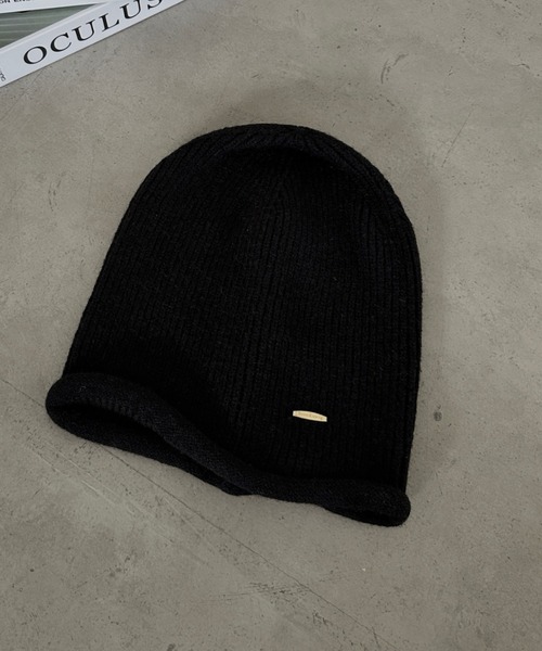 MYMOOD.（マイムード）の「ルーズシルエットニット帽（ニットキャップ/ビーニー・レディース・ベージュ/アイボリー/ブラック/グレー・FREE）」の19枚目の写真