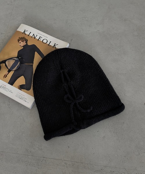 MYMOOD.（マイムード）の「ルーズシルエットニット帽（ニットキャップ/ビーニー・レディース・ベージュ/アイボリー/ブラック/グレー・FREE）」の20枚目の写真