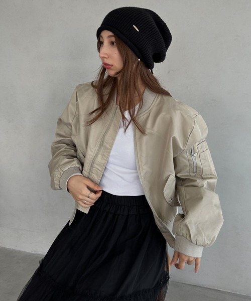 MYMOOD.（マイムード）の「ルーズシルエットニット帽（ニットキャップ/ビーニー・レディース・ベージュ/アイボリー/ブラック/グレー・FREE）」の18枚目の写真