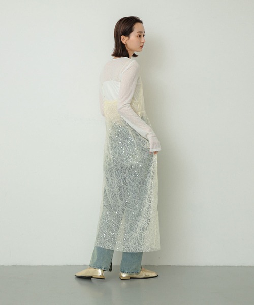SENSE OF PLACE by URBAN RESEARCH（センスオブプレイスバイアーバンリサーチ）の「スラブリブトップ（Tシャツ/カットソー・レディース・アイボリー/ブラック/ピンク・ONE）」の9枚目の写真