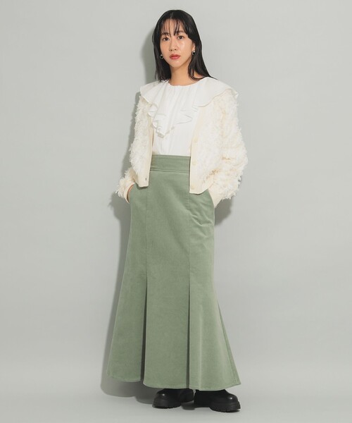 Ray BEAMS(レイビームス)の「コーデュロイ マーメイド スカート(スカート・レディース・オフホワイト/ブラウン系その他5/グリーン系その他2・0/1)」の14枚目の写真