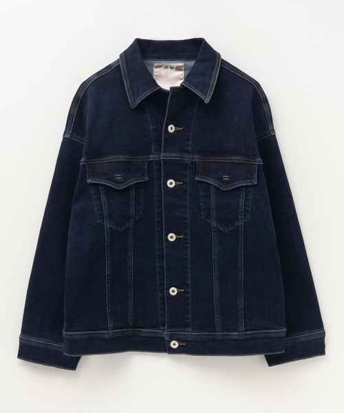 EDWIN（エドウィン）の「C17 BASIC DENIM JACKET CTB058（デニムジャケット・レディース・ダークブルー/ライトインディゴブルー・M/L）」の7枚目の写真