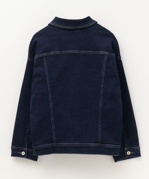 EDWIN（エドウィン）の「C17 BASIC DENIM JACKET CTB058（デニムジャケット・レディース・ダークブルー/ライトインディゴブルー・M/L）」の8枚目の写真
