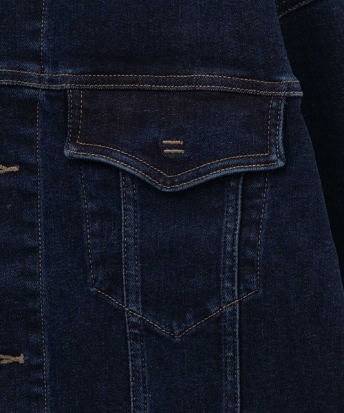 EDWIN（エドウィン）の「C17 BASIC DENIM JACKET CTB058（デニムジャケット・レディース・ダークブルー/ライトインディゴブルー・M/L）」の10枚目の写真