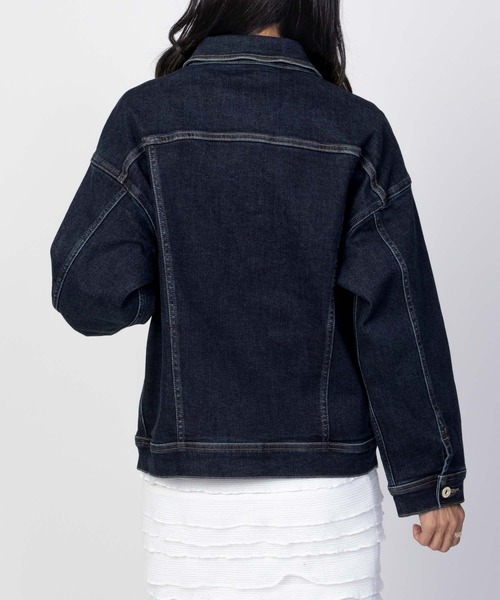 EDWIN（エドウィン）の「C17 BASIC DENIM JACKET CTB058（デニムジャケット・レディース・ダークブルー/ライトインディゴブルー・M/L）」の15枚目の写真
