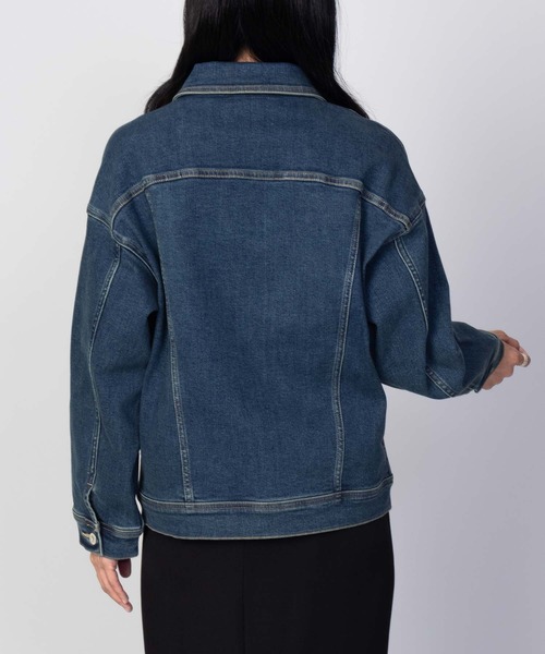 EDWIN（エドウィン）の「C17 BASIC DENIM JACKET CTB058（デニムジャケット・レディース・ダークブルー/ライトインディゴブルー・M/L）」の21枚目の写真