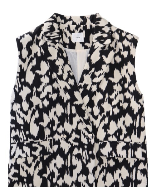 AMAIL（アマイル）の「Camouflage long vest（ベスト・レディース・ブラック/ベージュ・FREE）」の18枚目の写真
