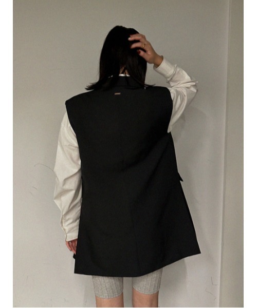 AMAIL（アマイル）の「Camouflage long vest（ベスト・レディース・ブラック/ベージュ・FREE）」の21枚目の写真