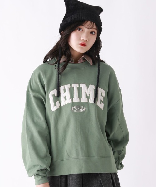 repipi armario(レピピ アルマリオ)の「ベロアワッペンスウェット(スウェット・キッズ・サックスブルー/アイボリー/イエロー/スミクロ/ブラウン/グレー/マスタード/ブルー/グレー系2/カーキ・LARGE/MEDIUM/SMALL)」の7枚目の写真