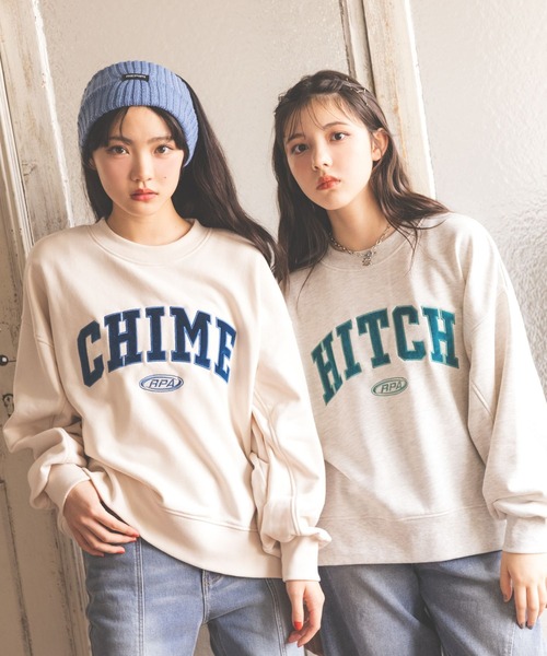 repipi armario(レピピ アルマリオ)の「ベロアワッペンスウェット(スウェット・キッズ・サックスブルー/アイボリー/イエロー/スミクロ/ブラウン/グレー/マスタード/ブルー/グレー系2/カーキ・LARGE/MEDIUM/SMALL)」の13枚目の写真