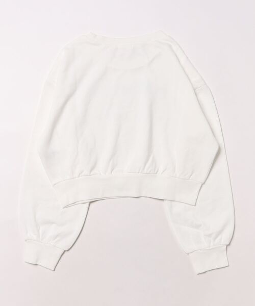 PINKHUNT（ピンクハント）の「PINKHUNT ピンクハント 通販限定 メッセージショート丈 トレーナー 9963K（スウェット・キッズ・ホワイト/ライトグリーン/ベビーピンク・120cm/130cm/140cm/150cm/160cm）」の4枚目の写真