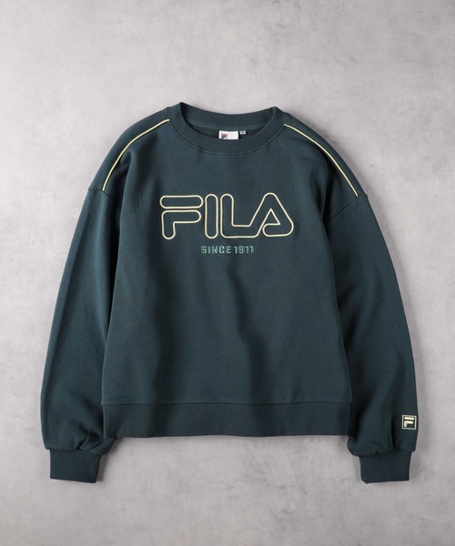 新品同様品＊FILAフィラ＊2023年秋冬ライトグレー×黒ロゴが可愛いスウェット fila-00003-blk2.jpg?fitin=720:720