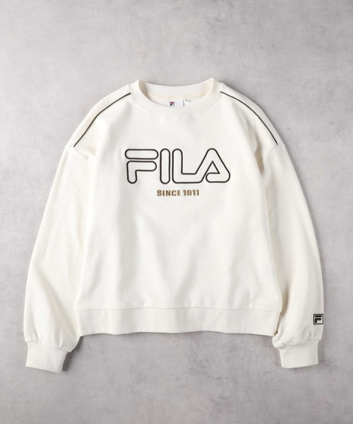 新品同様品＊FILAフィラ＊2023年秋冬ライトグレー×黒ロゴが可愛いスウェット fila-00003-blk2.jpg?fitin=720:720