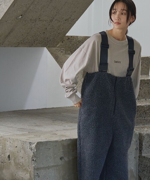 SMITH'S(スミス)の「SMITH’S(スミス)別注ピグメントロングスリーブTシャツ(Tシャツ/カットソー・レディース・ネイビー/オフホワイト/ダークグレー/ベージュ・M/L)」の5枚目の写真