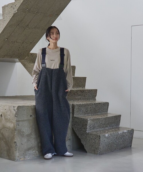 SMITH'S(スミス)の「SMITH’S(スミス)別注ピグメントロングスリーブTシャツ(Tシャツ/カットソー・レディース・ネイビー/オフホワイト/ダークグレー/ベージュ・M/L)」の9枚目の写真
