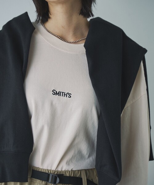 SMITH'S(スミス)の「SMITH’S(スミス)別注ピグメントロングスリーブTシャツ(Tシャツ/カットソー・レディース・ネイビー/オフホワイト/ダークグレー/ベージュ・M/L)」の16枚目の写真