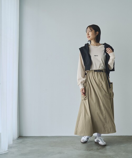 SMITH'S(スミス)の「SMITH’S(スミス)別注ピグメントロングスリーブTシャツ(Tシャツ/カットソー・レディース・ネイビー/オフホワイト/ダークグレー/ベージュ・M/L)」の20枚目の写真