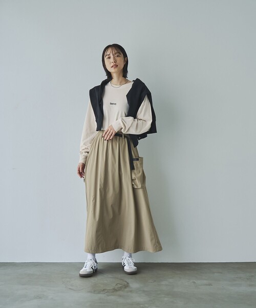 SMITH'S(スミス)の「SMITH’S(スミス)別注ピグメントロングスリーブTシャツ(Tシャツ/カットソー・レディース・ネイビー/オフホワイト/ダークグレー/ベージュ・M/L)」の21枚目の写真