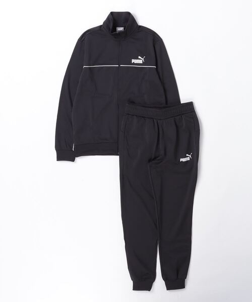 PUMA(プーマ)の「プーマ PUMA ポリ パイピング スーツ(ジャージ・メンズ・ブラック/グレー・S/M/L/LL/3L)」の2枚目の写真