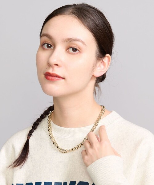 BEAUTY&YOUTH UNITED ARROWS(ビューティーアンドユースユナイテッドアローズ)の「メタルボールチェーン 2連ネックレス(ネックレス・レディース・シルバー/ゴールド・FREE)」の3枚目の写真