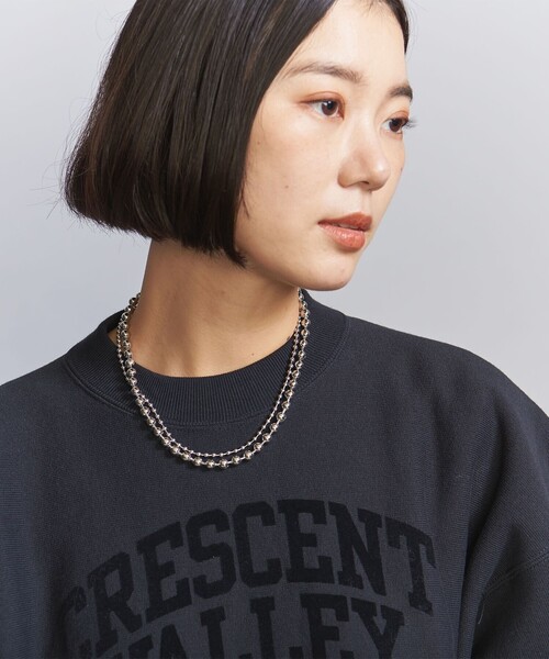 BEAUTY&YOUTH UNITED ARROWS(ビューティーアンドユースユナイテッドアローズ)の「メタルボールチェーン 2連ネックレス(ネックレス・レディース・シルバー/ゴールド・FREE)」の4枚目の写真