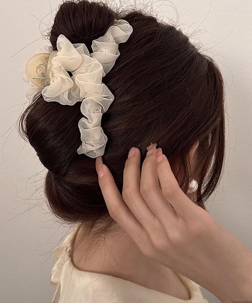 セール】pur chouchou/シアー くしゅくしゅ ヘアクリップ P4204