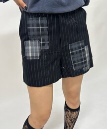 Six M | 【Six M/シックスエム】パッチワークショートパンツ(スラックス)