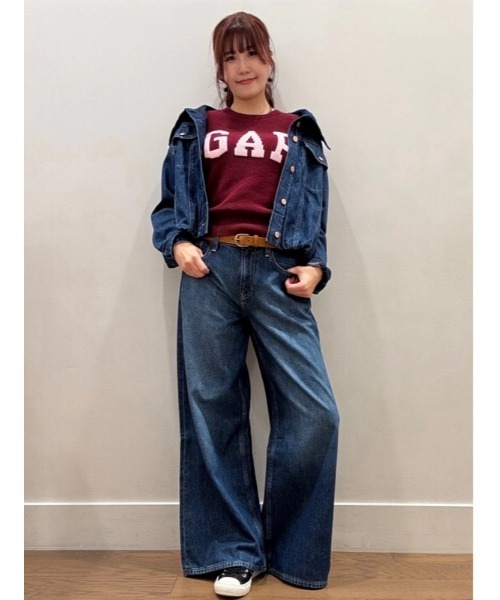 GAP（ギャップ）の「スーパーバギーデニム（デニムパンツ・レディース・インディゴブルー・25/26/29/27/23/24/28/30/27inch/25inch/24inch/26inch/30inch/28inch/29inch/23inch）」の7枚目の写真
